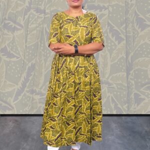 Maternity Cotton Kurti Green Leaf