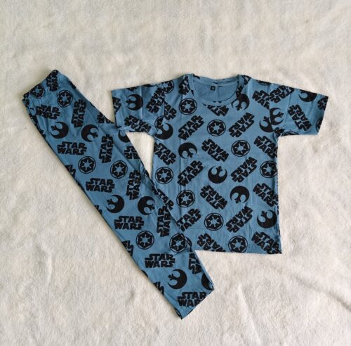 Kids Pants & T shirt Blue star wars
