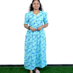 Non Feeding Maxi Dress Dark sky Blue flowers