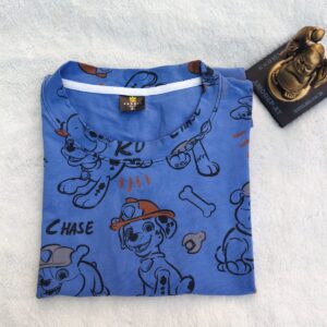 Womens T shirt Blue Cartoons
