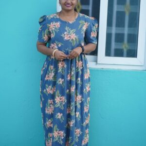 Non Feeding Maxi Blue Flowers