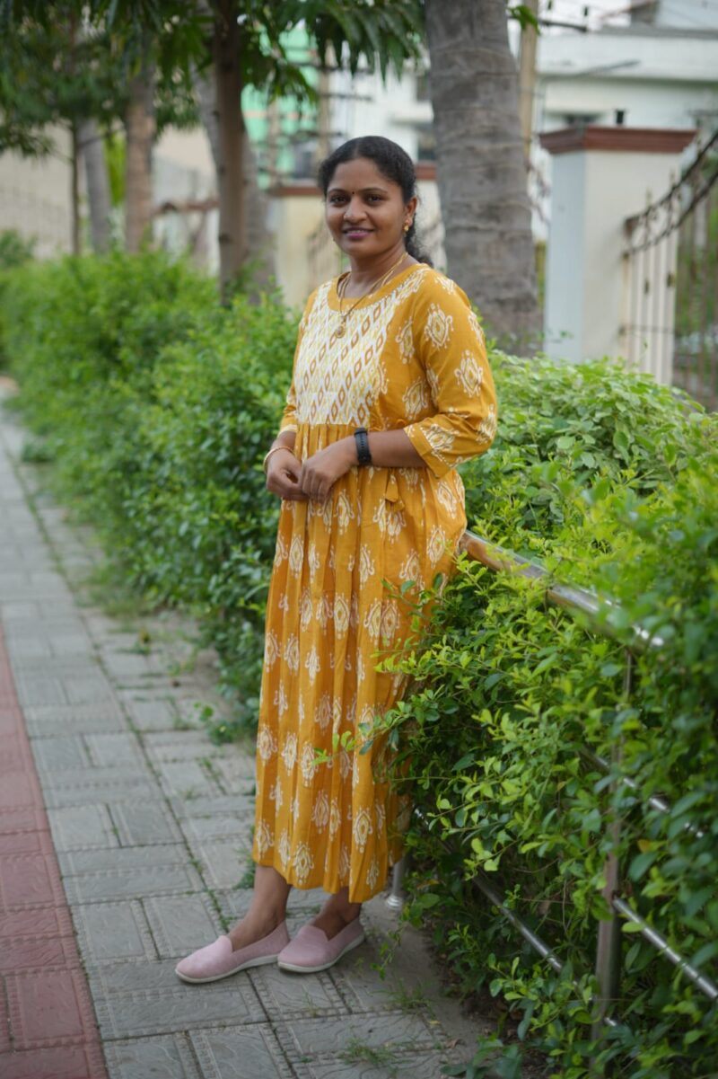 Maternity without lining Yellow square