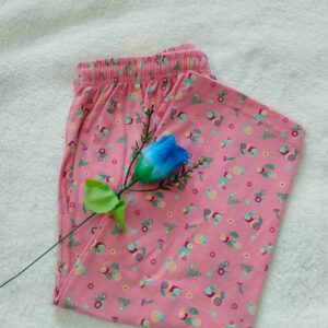 Woman's 3/4th pyjama Pink Snails