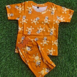 kids short set Orange Fox