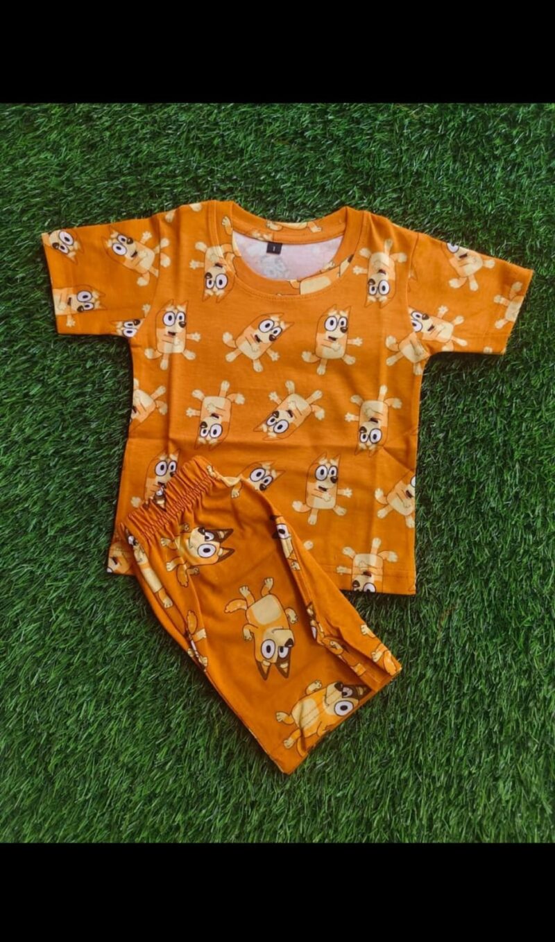 kids short set Orange Fox