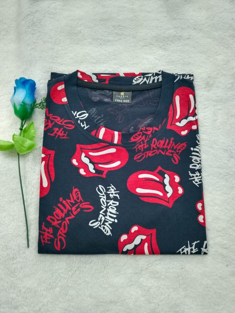 Womens T shirt Blue Cartoon