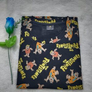 Womens T shirt Black Cartoon