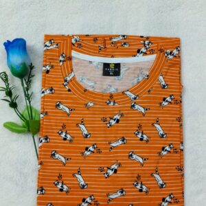 Womens T shirt Orange Cat