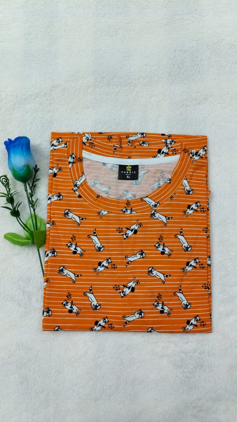 Womens T shirt Orange Cat