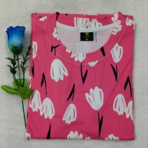 Womens T shirt Pink Roses