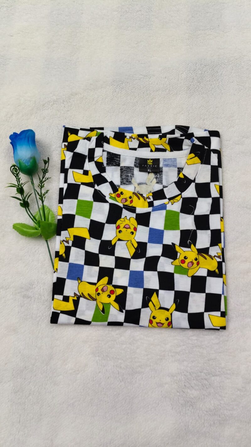 Womens T shirt Check pikachu
