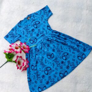 Blue Spider Man frock