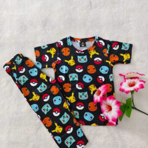 Black Pokiman PJ set