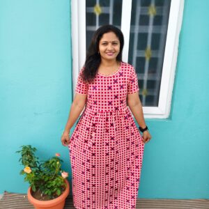 Red Square Maxi dress