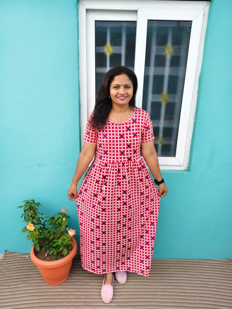Red Square Maxi dress
