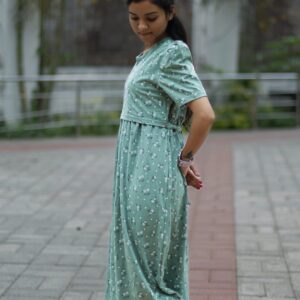 Feeding wear Light Green with small flowers