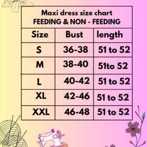 Non feeding maxi cafe brown color prints
