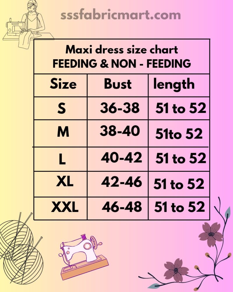 Non feeding maxi cafe brown color prints