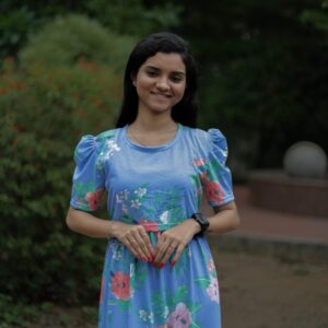 Feeding wear sky blue with Hibiscus Flowers
