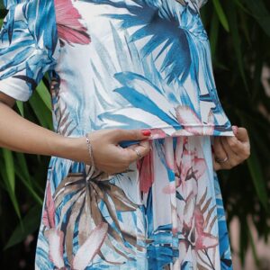 Feeding wear Sky blue based white color