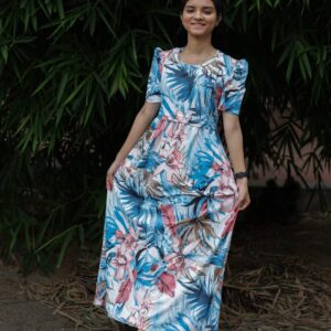 Feeding wear Sky blue based white color