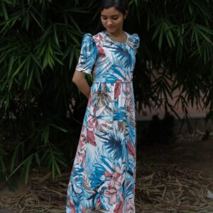Feeding wear Sky blue based white color