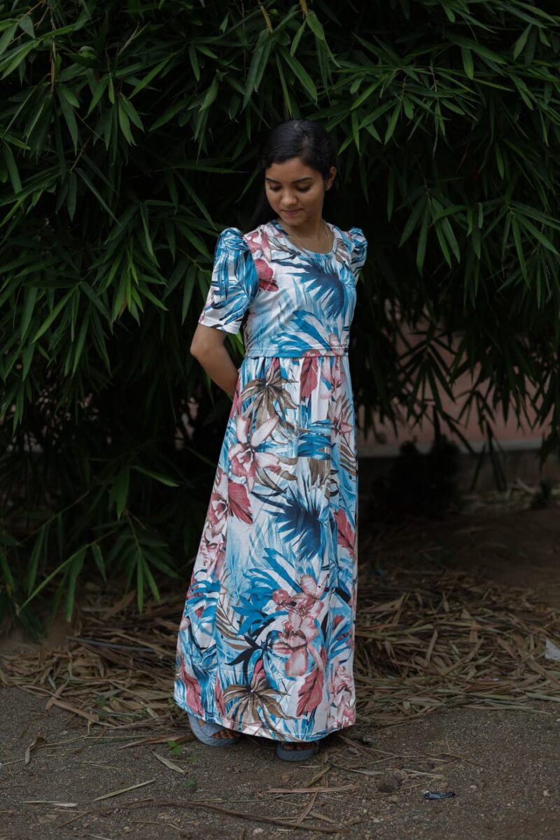 Feeding wear Sky blue based white color