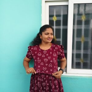 Feeding wear meroon color Heart & Bow prints