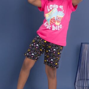 Girl's T-short & Shorts pink color