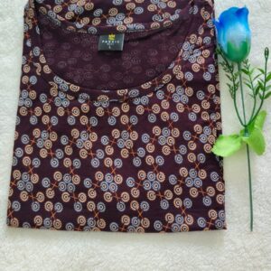Feeding t-shirts Brown color circle prints