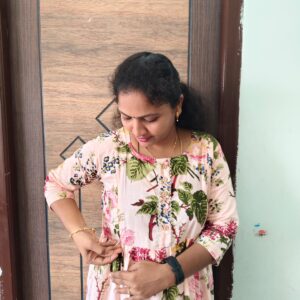 Feeding Kurtis skin color flowers prints