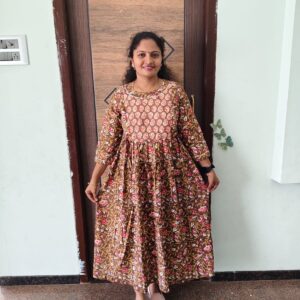 Feeding Kurtis mehndi green color prints