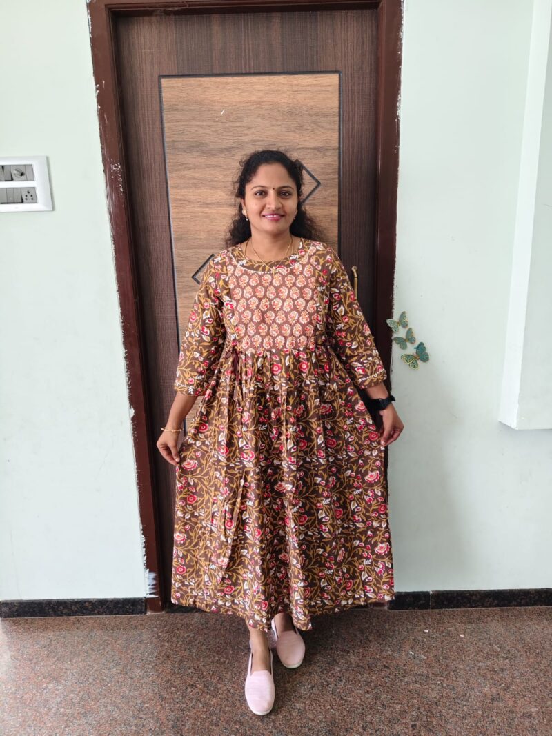 Feeding Kurtis mehndi green color prints