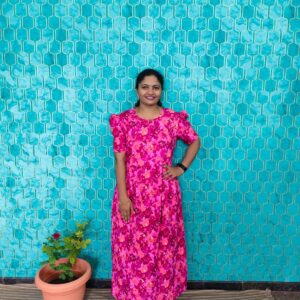 Feeding wear Royal pink color pattern