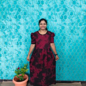 Feeding wear Maroon with black Die & Tie