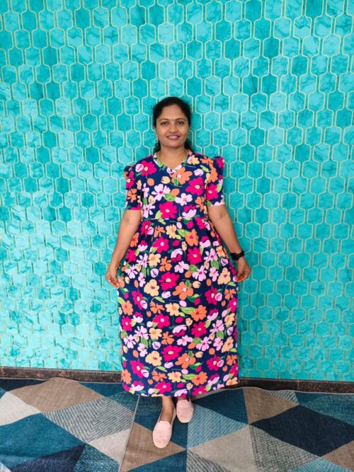 Non - Feeding wear multi color flowers