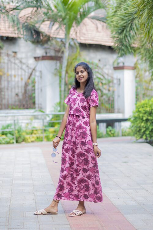 meroon flower feeding maxi