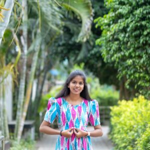 Peacock print maxi
