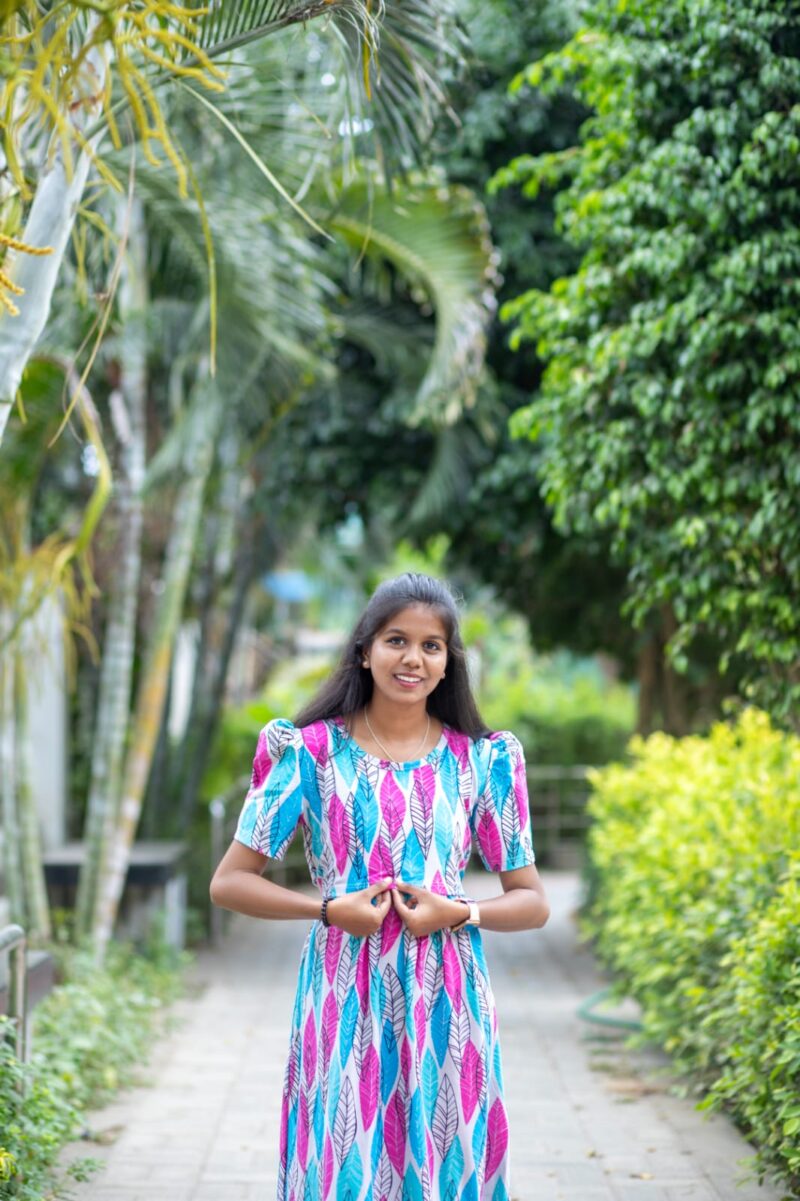 Peacock print maxi
