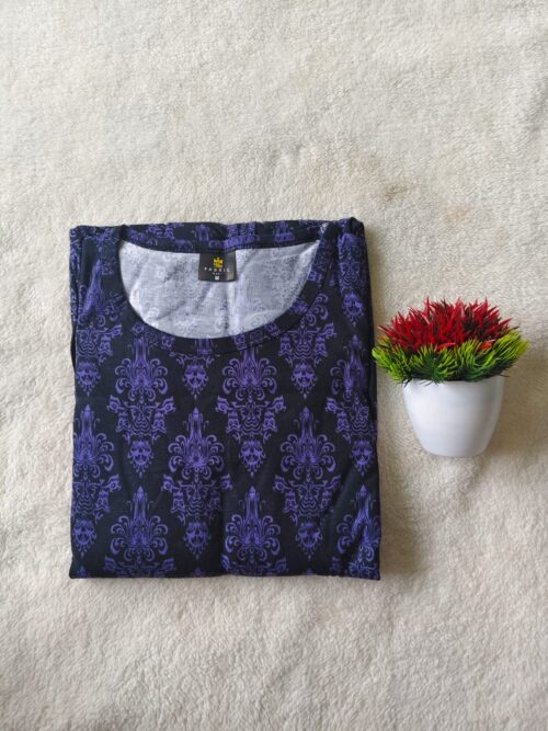 Feeding maxi Black violet design (non-puff)